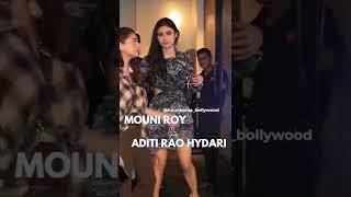 #bollywood beauties #mouniroy #aditiraohydari clicked for dinner | #shorts | @KaunBolaaBollywood