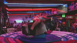  WILD RIDE ! Dress-Wearing Beauties vs Benidorm Bull | Mechanical bull riding | Epic Fail August