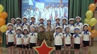 группа "Одуванчик", дети:5-6 лет, Детский сад "Лёвушка", песня Военное попурри