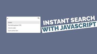 Auto-complete Search Suggestions using HTML CSS & JavaScript | Instant Search JavaScript
