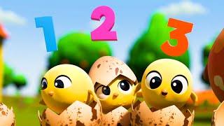 3 Baby Ducks - Singalong! | Melody Time: Moonbug Kids Songs