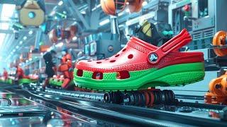 How the World's Most Comfortable Shoes Are Made: An Inside Look at the Crocs Manufacturing Process!