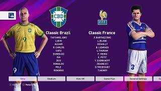 classic France vs classic Brazil pes 2020 (PS4)