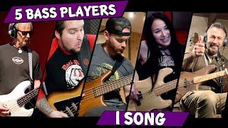 5 BASS PLAYERS, 1 SONG // Chris Chilton, Chris Caccamise, Nick Lombardi, Nicki Tedesco, BassPorn