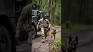 Military Dog Saves Soldiers From Explosion! #rescue #animals #pets #shorts
