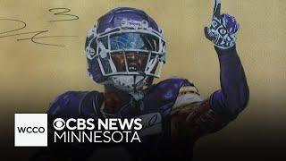 St. Cloud man paints murals honoring Vikings greats