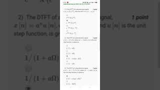 NPTEL SIGNAL AND SYSTEM ASSIGNMENT-11 CORRECT ANSWER 100%