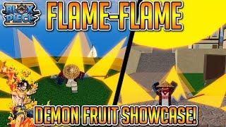 NEW FLAME FLAME DEMON FRUIT SHOWCASE (THIS FRUIT IS OP!!) | Blox Piece