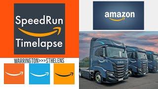 HGV AMAZON SpeedRun | Warrington to St Helens | PHONE DRIVER BUSTED!