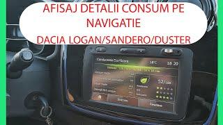 Navigation consumption display DACIA Logan Sandero Duster