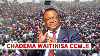 Chadema waitikisa CCM muda huu hoja zao zakosolewa hadharani Leo mbele ya watanzania