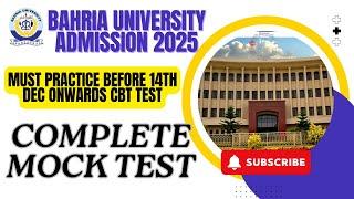 Bahria University Entrance Test : Complete Practice Mock Test