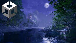 Moonlit Lake - Speed Level Art - Unity HDRP