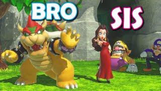 Super Mario Party Jamboree - HER FIRST TIME PLAYING THIS GAME!! (Bro vs Sis)