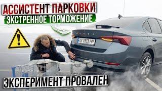 Тест ассистента парковки Octavia A8. Как Skoda нас бережет, и как не совершить ошибку!