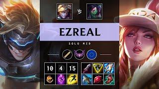 Ezreal Mid vs Akali: Killing spree - EUW Master Patch 14.24