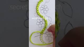 Simple easy border design #shortvideo #embroidery #trend