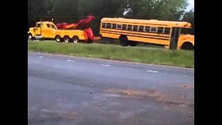 Students commute slowed by school bus accident