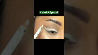 Colorful Eye Makeup #eyemakeupshorts #eyemakeuptutorial