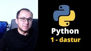 1- dastur | Python dasturlash tili