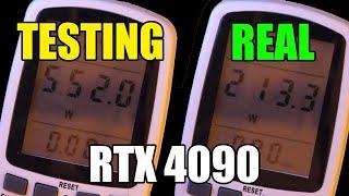 Real RTX 4090 power consumption