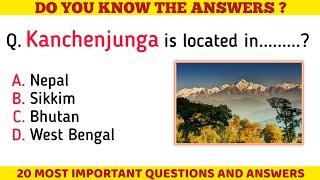 Geographical GK Questions and Answers | GK Questions in English | GK | Quiz | Mitabhra GK