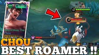 CHOU ROAM FULL GAMEPLAY & ROTASI GOOD KDA ROAMER ~ MOBILE LEGENDS