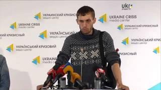 Activists Yevhen Melnychuk, Tetiana Tkachenko. Ukraine Crisis Media Center March 21, 2014