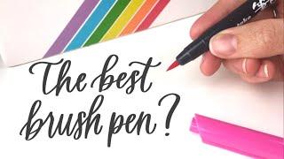 What's the Best Brush Pen for Hand Lettering Beginners?? Plus Pentel Touch vs. Tombow Fudenosuke!