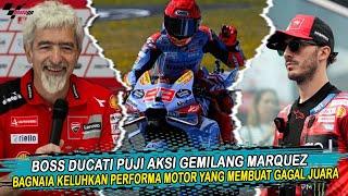 BERITA MOTOGP TERBARU ~ SAAT BOS DUCATI PUJI MARQUEZ BAGNAIA MALAH KELUHKAN PERFORMA MOTOR