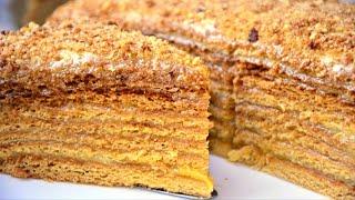 Russian Honey Cake Recipe (Cake Medovik)  Maryana Recipe (+Eng. Sub.)