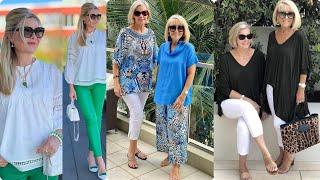 Natural Older Women OVER 50 60 70 | Summer Fashion 2025 For Women