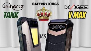 UNIHERTZ TANK (vs) DOOGEE V MAX - The big battery Champions!!  | Best big battery rugged phones.