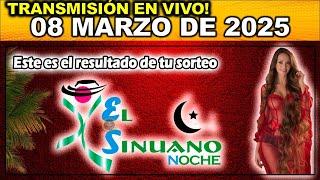 SINUANO NOCHE: Resultado SINUANO NOCHE del SÁBADO 08 de Marzo de 2025.