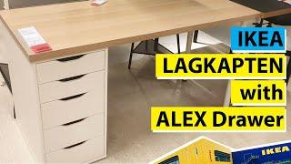 Ikea LAGKAPTEN dengan unit laci ALEX 2021