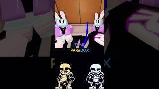 TIME PARADOX in Regretevator?! #roblox #undertale #regretevator #shorts #meme #timeparadox