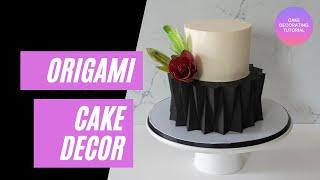 Origami Ganache Cake