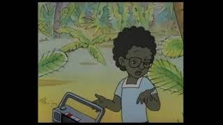 Clip of the soviet cartoon "Three on the island", racist moment