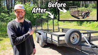 TRAILER RESTORATION Rebuilding a 7x12 Utility Trailer - Turning a $1,000 Project into $2500