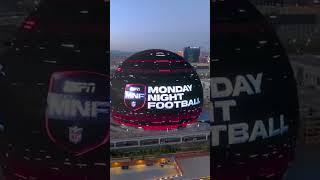 The Vegas Sphere is lit up for Monday Night Football