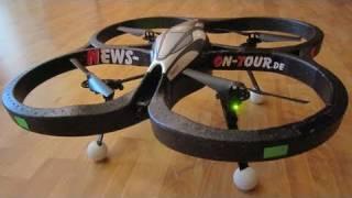 AR.Drone! Parrot - Modifications Fixed landing Gear Fahrwerk (TV.NEWS-on-Tour.de)