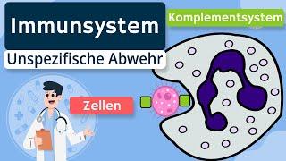 Unspezifische Immunabwehr (Zellen, Komplementsystem) - Immunsystem einfach erklärt