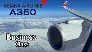 BUSINESS    Seoul to Paris CDG   Asiana Airlines Airbus A350 !  [FULL FLIGHT REPORT]