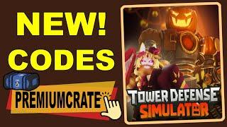 NEW ALL WORKING TOWER DEFENSE SIMULATOR CODES 2023 NOVEMBER - ROBLOX TOWER DEFENSE SIMULATOR