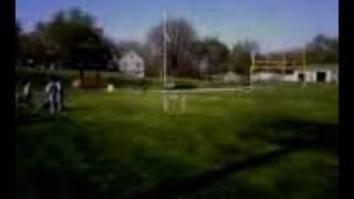 Funny Girl Trying To Jump Hurdle