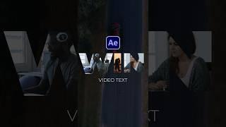 Place Video Inside Text & Graphics in After Effects #tutorial