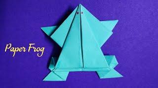 How To Make Paper Jumping Frog #origami#origamifrog#frog  #papercraft#paperfrog#jumpingfrog#fun#vjr