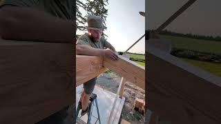 Timber Frame Construction Dovetails! #timberframe