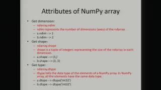 Python: Attributes of NumPy Arrays