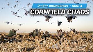 HUNGRY MALLARDS!! Fighting 40+ MPH Gusts to Our Layout Hide! | #ROADSHOW24 HUNT 8